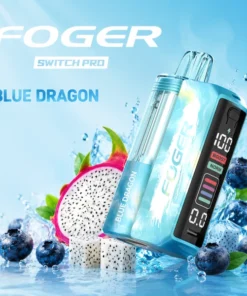 Blue dragon pro kit with the prefilled Blue Dragon pod clicked onto the reusable Switch Pro power bank dock