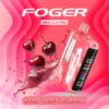 California cherry kit with prefilled pod beside the reusable Foger Switch Pro power bank dock