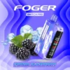 Frozen Blackberry Kit with its prefilled pod clicked onto the Foger Switch Pro power bank dock