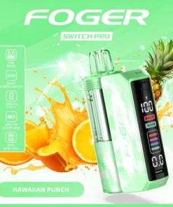 Hawaiian Punch pro kit with the prefilled pod clicked onto the reusable 850mAh power bank dock
