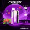 Foger Switch Pro omg b pop kit with the berry pod clicked onto the reusable power bank dock