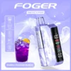 Purple Passion Punch kit by Foger with the 19mL pod clicked into the Switch Pro power bank dock, clear tank showing the juice level