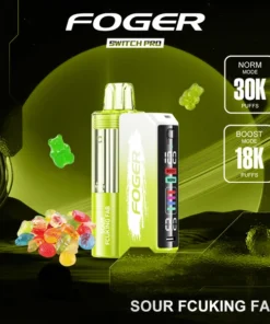 Sour fcuking fab kit — prefilled Sour Fcuking Fab pod clicked into the reusable Switch Pro power bank dock