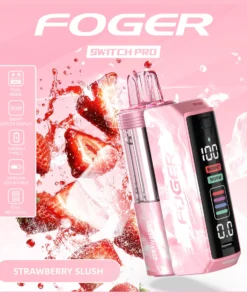 Strawberry slush pro kit — Foger Switch Pro kit with prefilled strawberry slush pod and 850mAh power bank dock