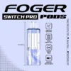 Berry bliss Switch Pro pod by Foger with a clear 19mL tank magnetically docked in the Switch Pro power bank