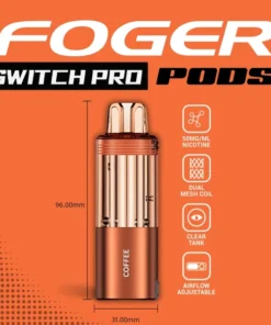 Coffee Foger Switch Pro 30K disposable vape pod – 30,000 puffs, 1.0Ω dual-mesh coil