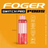 Cola slush Switch Pro pod by Foger showing the clear 19mL tank seated in the reusable power bank dock