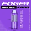 Kiwi dragon berry pod from Foger with a clear 19mL tank seated in the Switch Pro magnetic charging dock