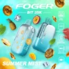 Summer Mist Bit 35K disposable with Bitcoin chip artwork under a clear shell